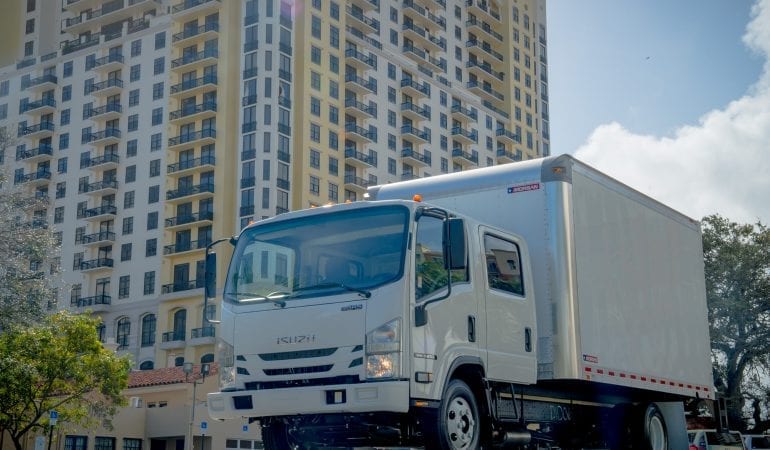 Isuzu NPR Crew Cab Box Truck