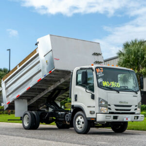 Isuzu NPR Gas Single Cab w/ 14' Aluminum Dump