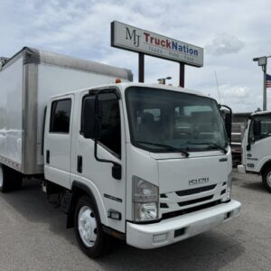 2020 ISUZU NPR-HD GAS CREW CAB W/ 16FT VAN BODY & STEP BUMPER