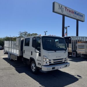 Isuzu NPR Gas Crew Cab w/ Landscape Flatbed