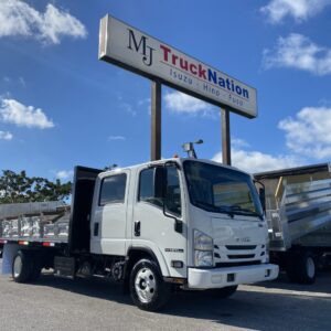 Isuzu NPR-HD Diesel Crew Cab w/ 14' Steel Flatbed