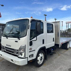 ISUZU NPR-XD DIESEL CREW CAB W/ 16' ALUMINUM FLATBED