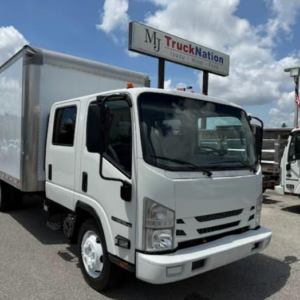 2019 ISUZU NPR-HD GAS CREW CAB W/ 16FT VAN BODY & STEP BUMPER